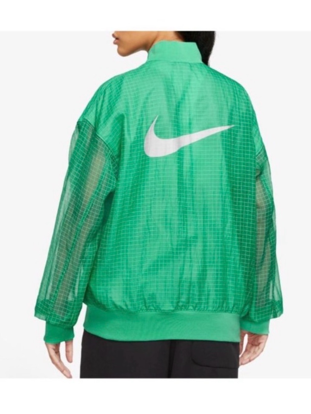 Nike Grid-Pattern with Sheer Arms Windbreaker